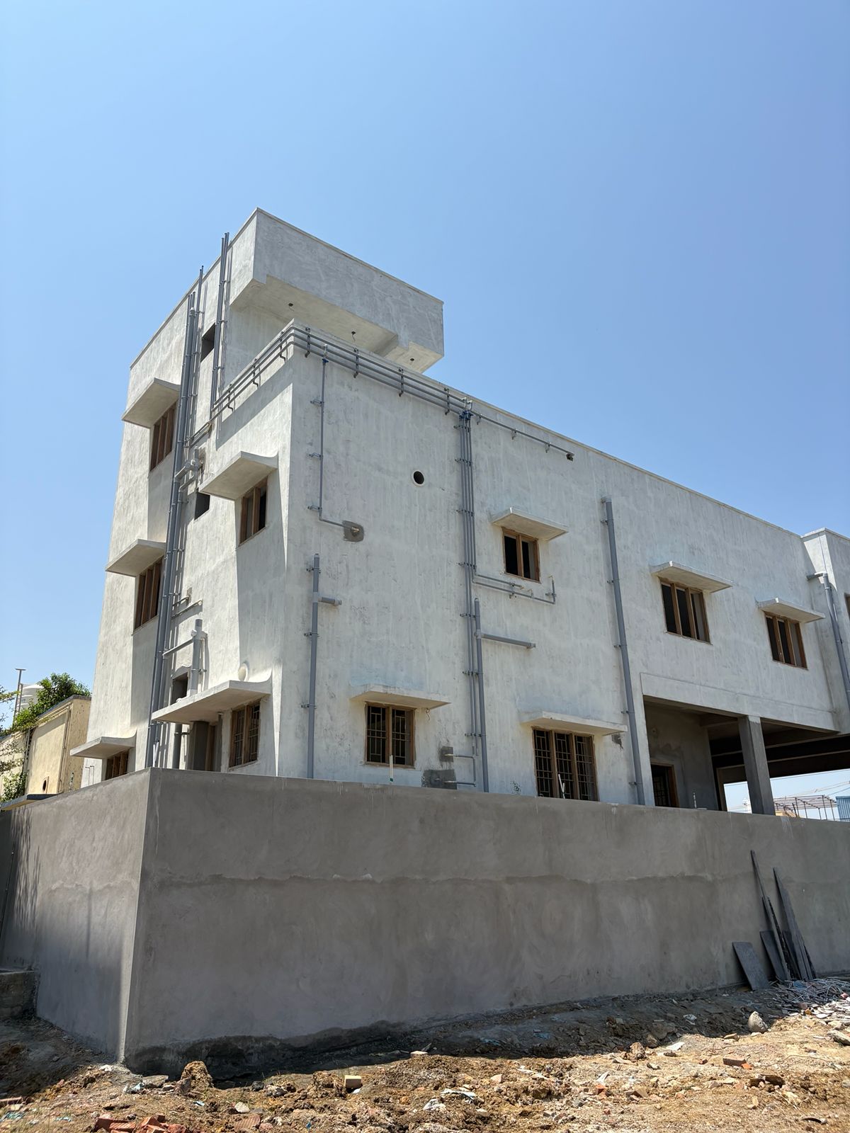 Ongoing multi-storey construction site