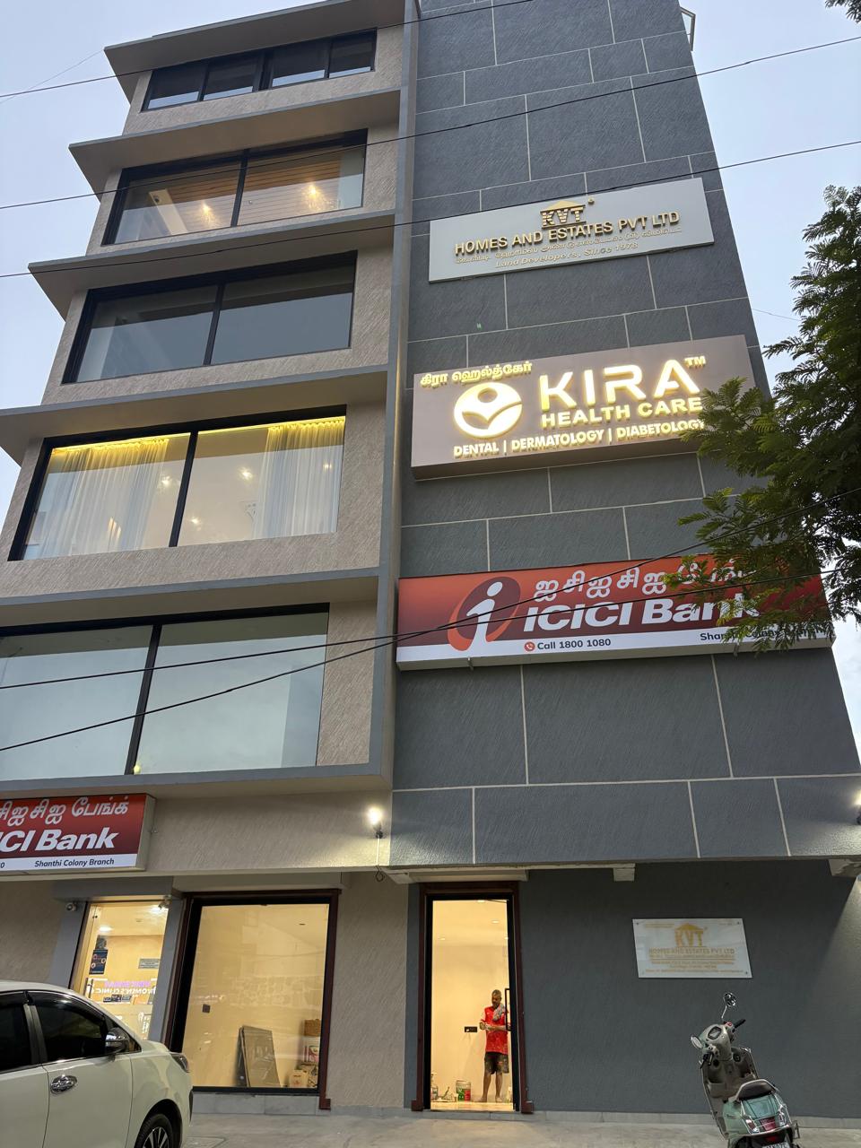 Finished commercial building by Namal Constructions — front elevation