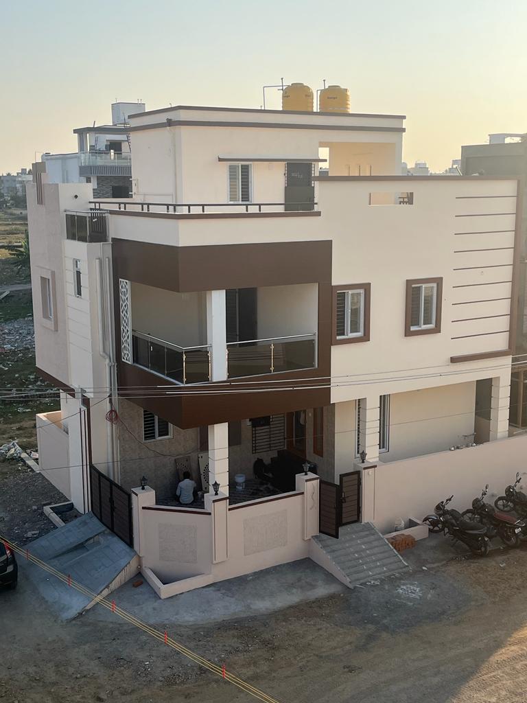 Completed duplex residence in Chennai