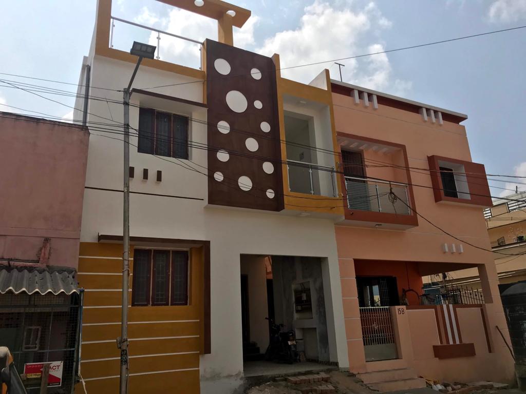 Renovated twin residence exterior